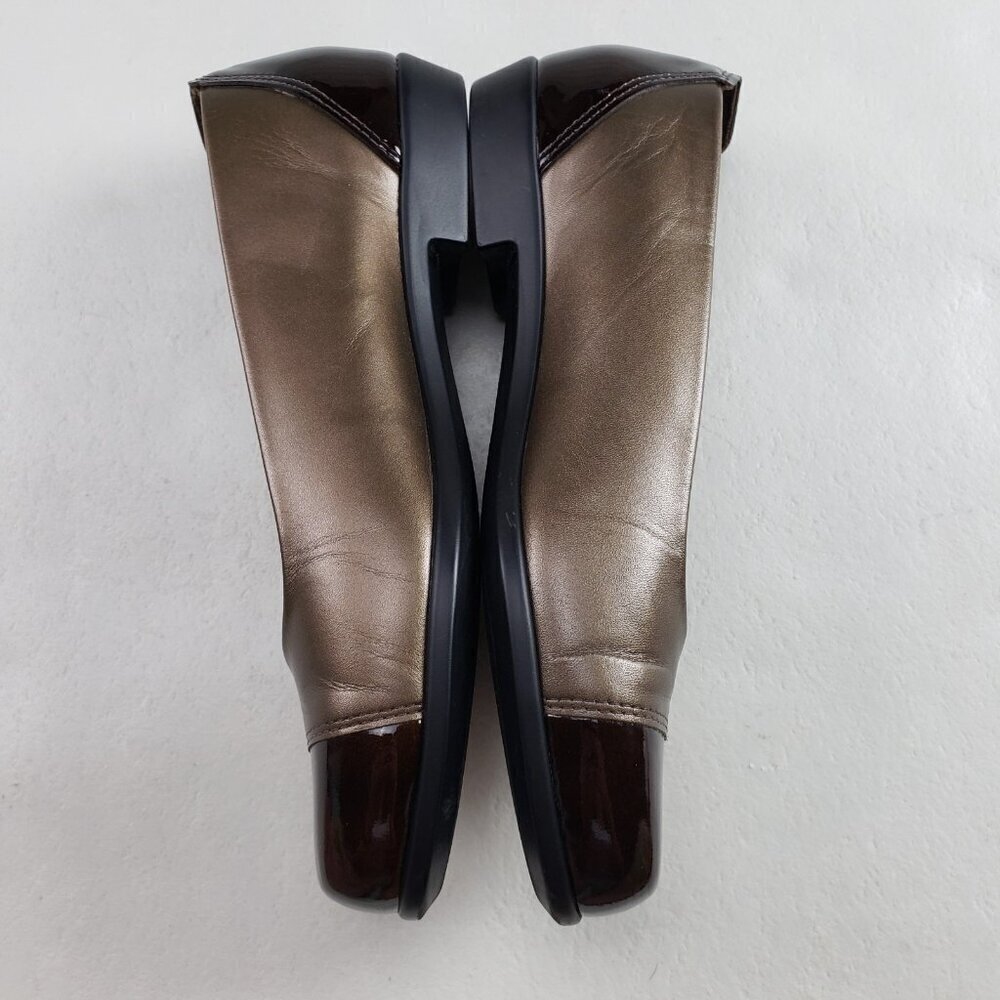 SAS Coco Slip On Loafer Shoe Women 6.5 Brown Patent Leather Comfort Flat Tripad - Picture 6 of 10